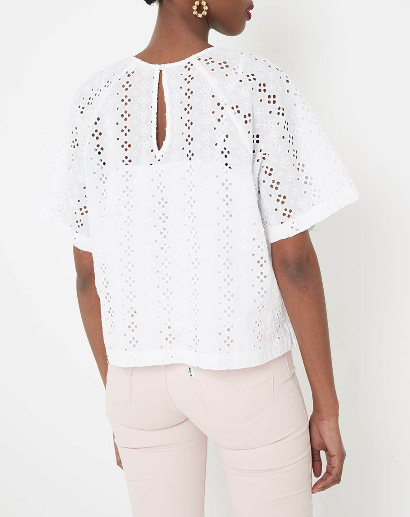 Levi's® Top en Dentelle de Calais blanc