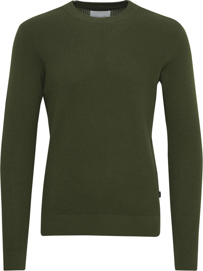 Casual Friday CFKARLO 0092 structured crew neck k Rifle green