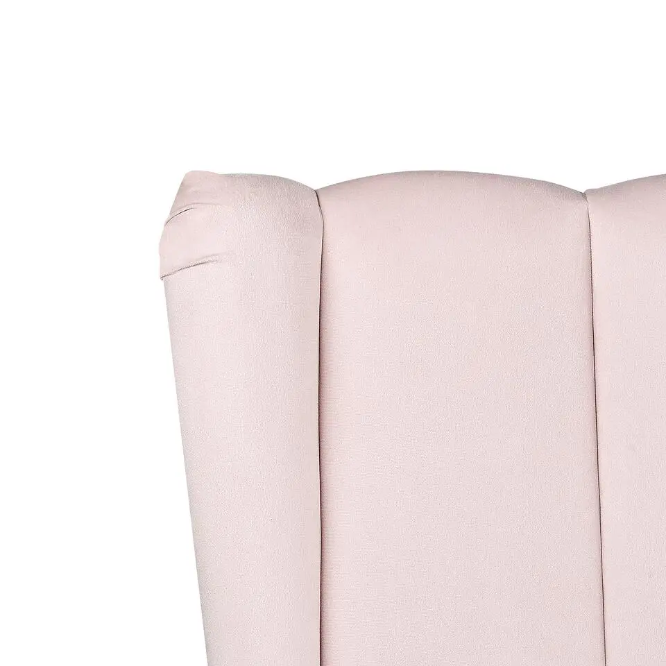 MIRIBEL - Tweepersoonsbed - Roze - 140x200 - Fluweel