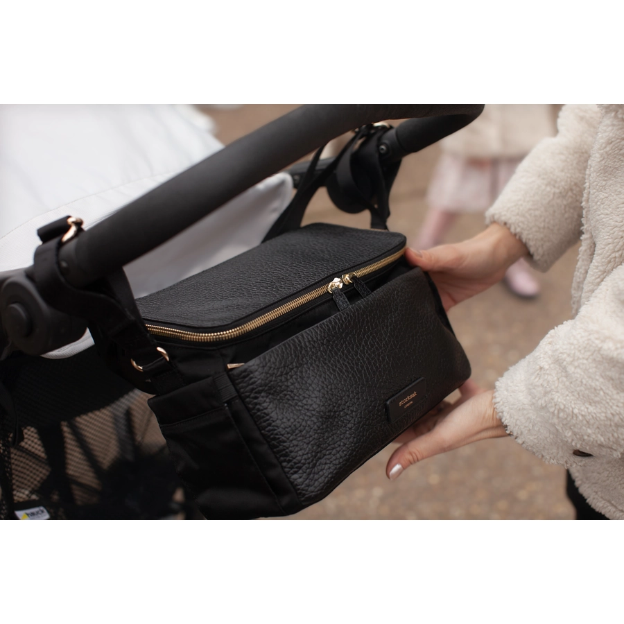 storksak Kinderwagen-Organiser Alyssa Black  Gold