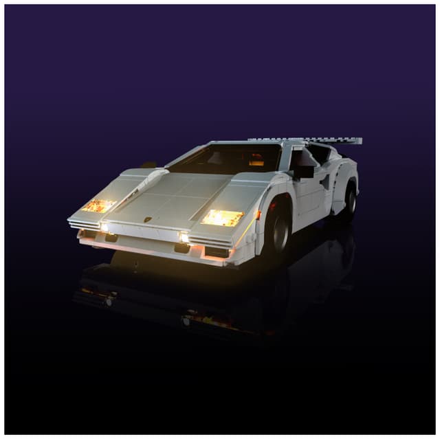 Light My Bricks™ Lamborghini Countach 5000 Quattrovalvole lyskit