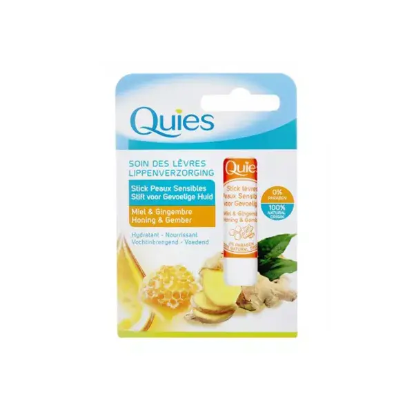 Batom Quies para Pele Sensível com Mel e Gengibre