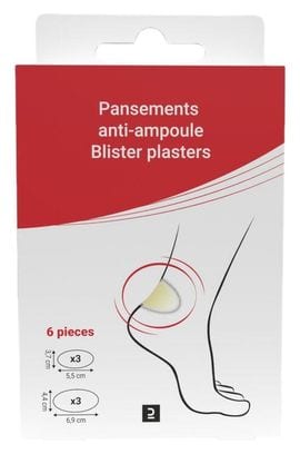 Pansements anti-ampoules Decathlon Soin & Bien-être - 6 pansements
