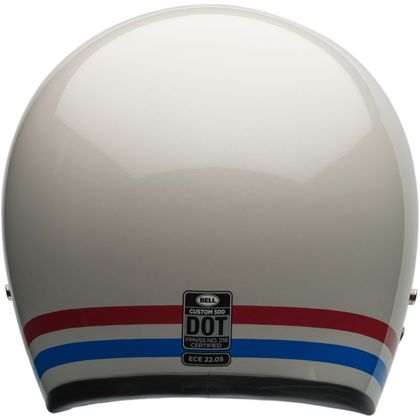 Casque Bell CUSTOM 500 - STRIPES - Blanc