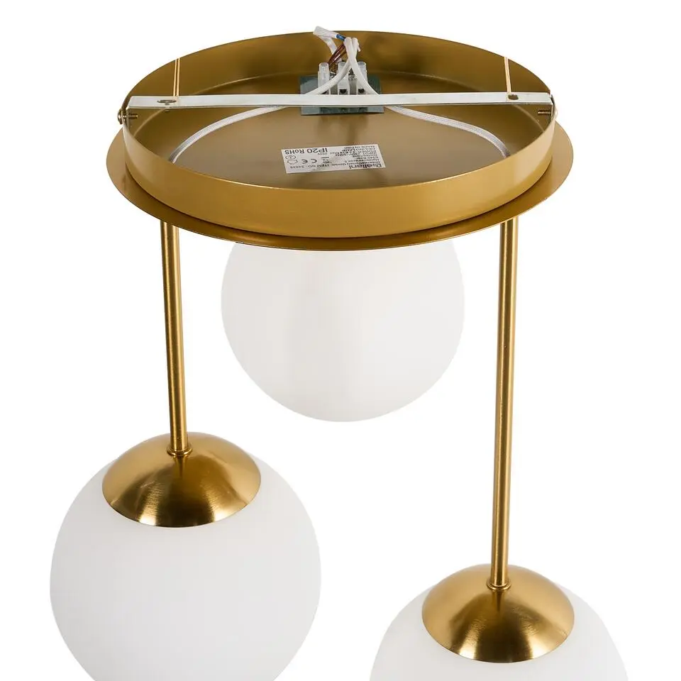 RIANA - Plafondlamp 3 lichten - Messing - IJzer