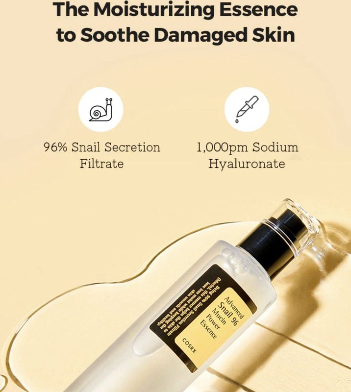 COSRX - Advanced Slak 96 Mucin Power Essence - 100 ml - Hydraterende Gezicht Essence