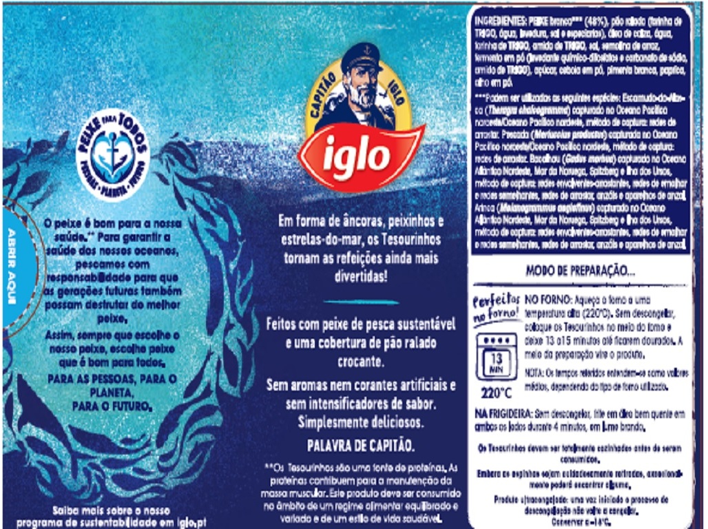 TESOURINHOS DE PEIXE IGLO (10 UNID) 300G