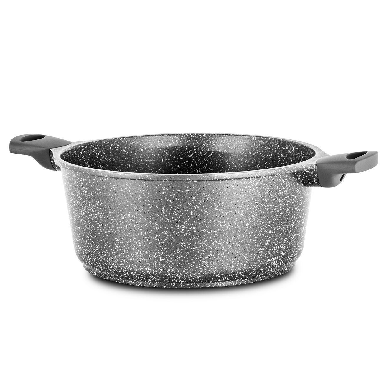 Kitchencook Faitout fonte d'aluminium induction effet pierre icone ft28tfi gris