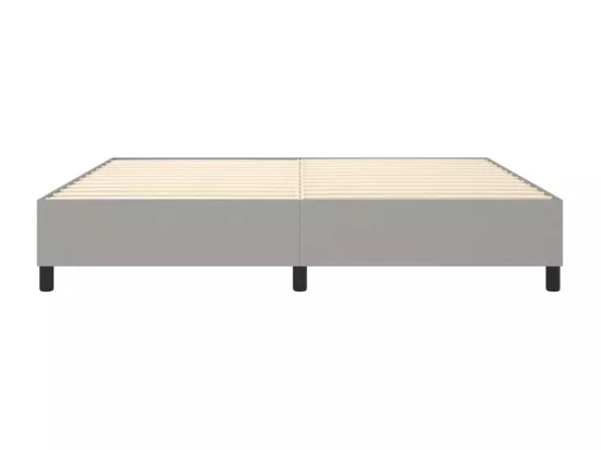 Sommier à lattes de lit Gris clair 200x200 cm Tissu