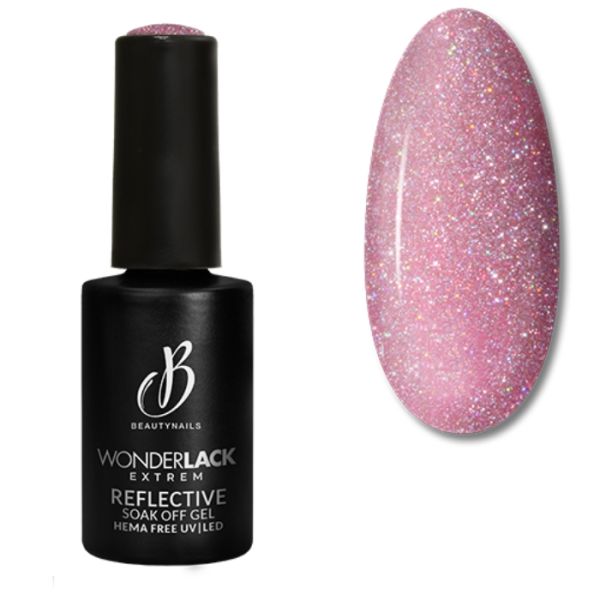 Semi permanent Wonderlack Hema Free Pink reflective BeautyNails 8ML