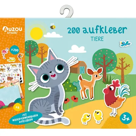 Auzou 200 Aufkleber - Tiere