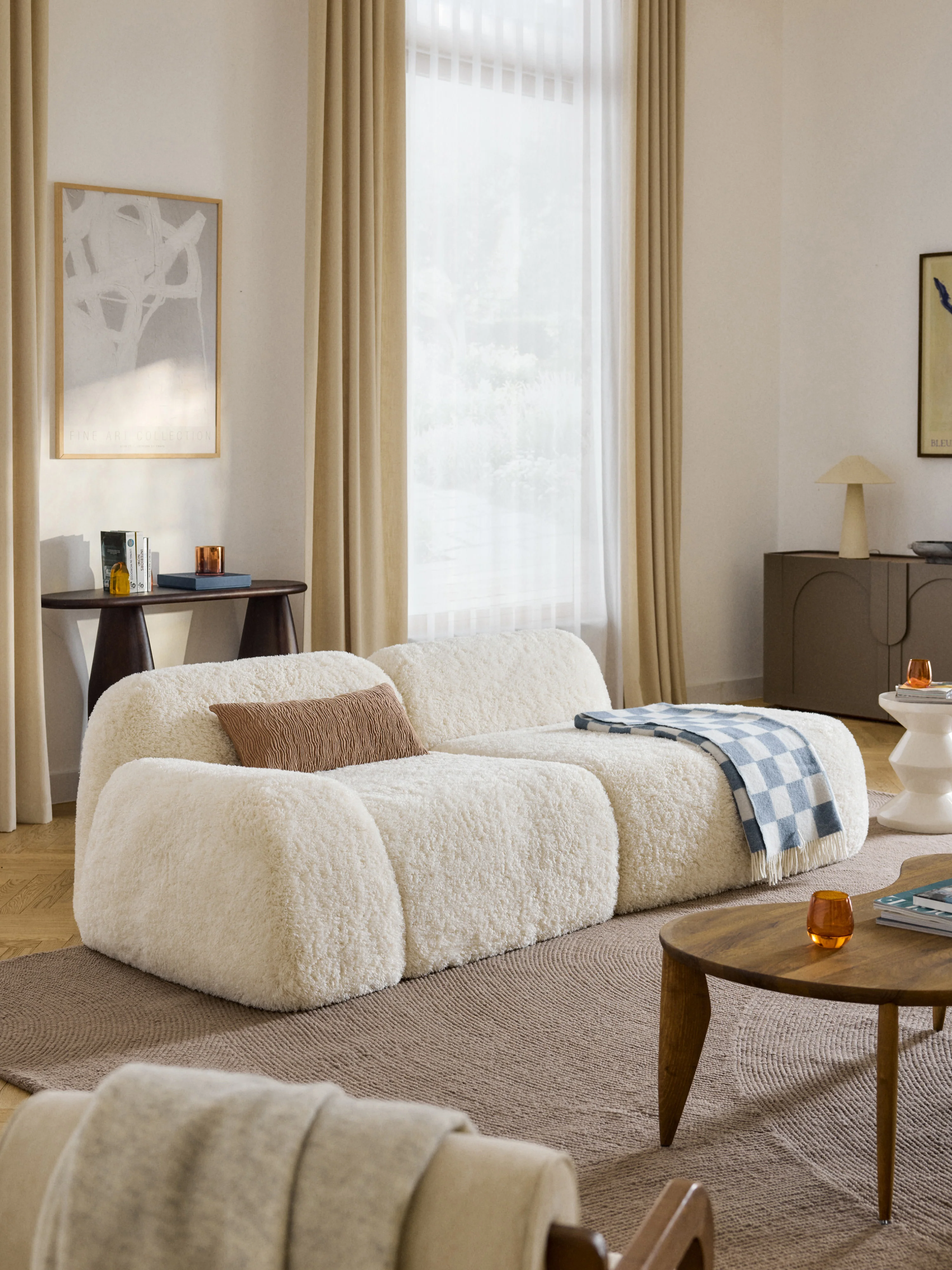 Modulaire teddy Chaise Wolke (3-zits)