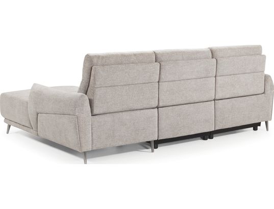 CONCEPT1 - Canapé tissu Munich 2 relax électrique gris angle droite