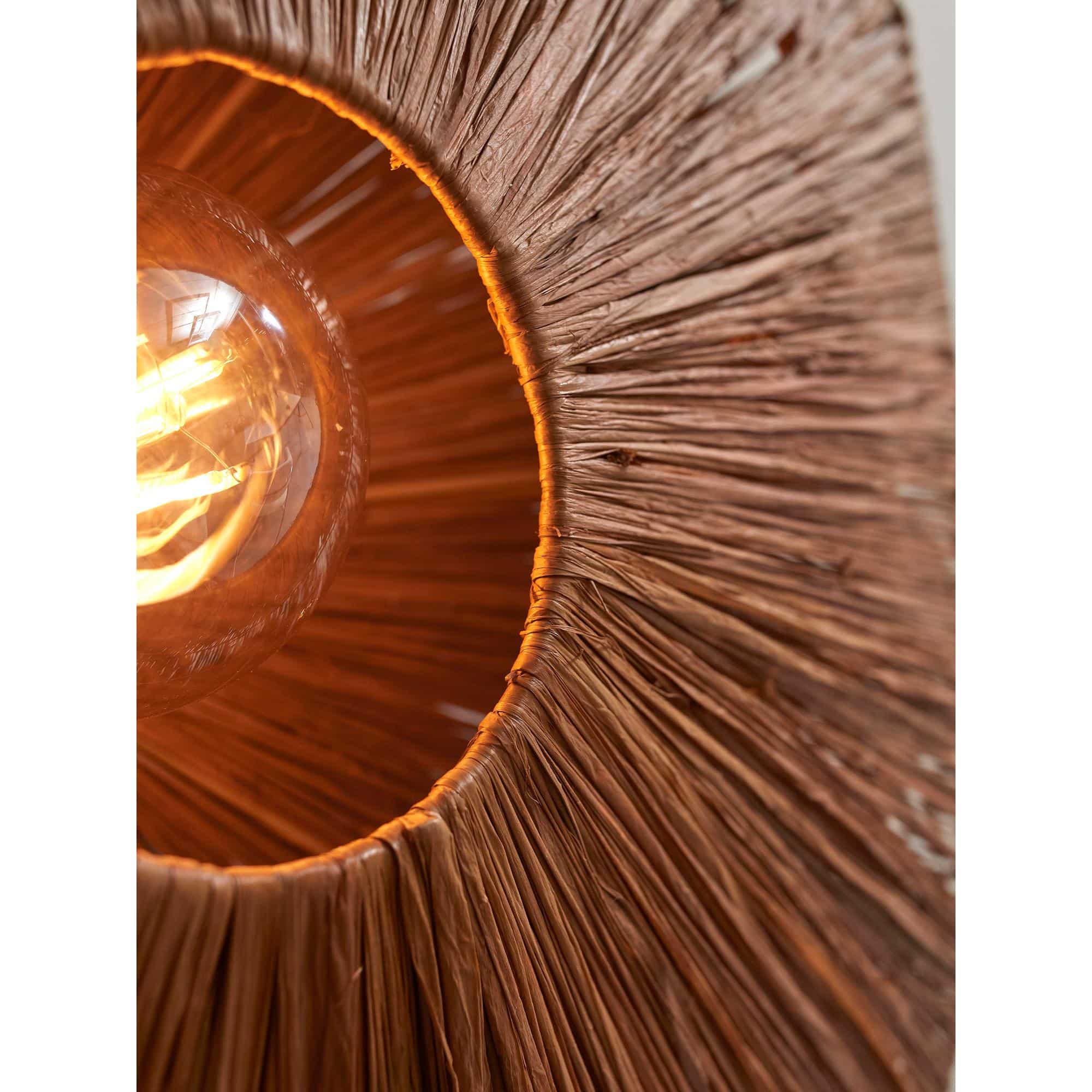 GOOD&MOJO Wandlamp Panama - Bruin - 45x7x45cm