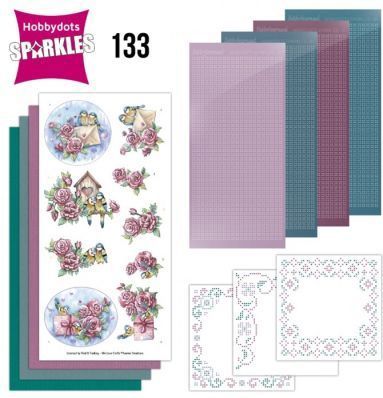Hobbydots-Sparkles - Set voor Kaarten - Multicolor - Inclusief Stickers en Kaarten