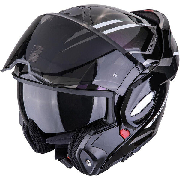 Scorpion - Casque Exo-Tech Evo Furio Noir / Argent / Violet