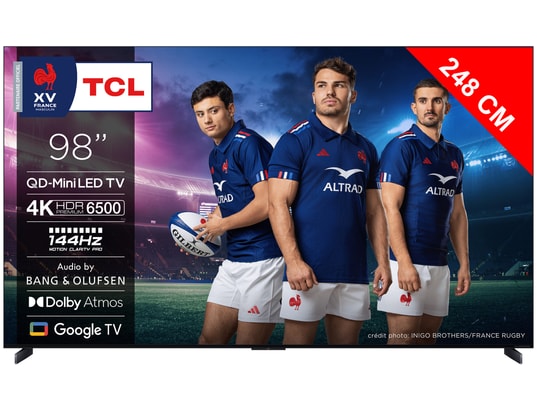TCL - TV Mini LED 4K 248 cm 98X11K QD-Mini LED Ultra 144Hz
