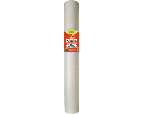 Bouwfolie LDPE transparant 0,1mm 2 x 50 m rol = 100 m²