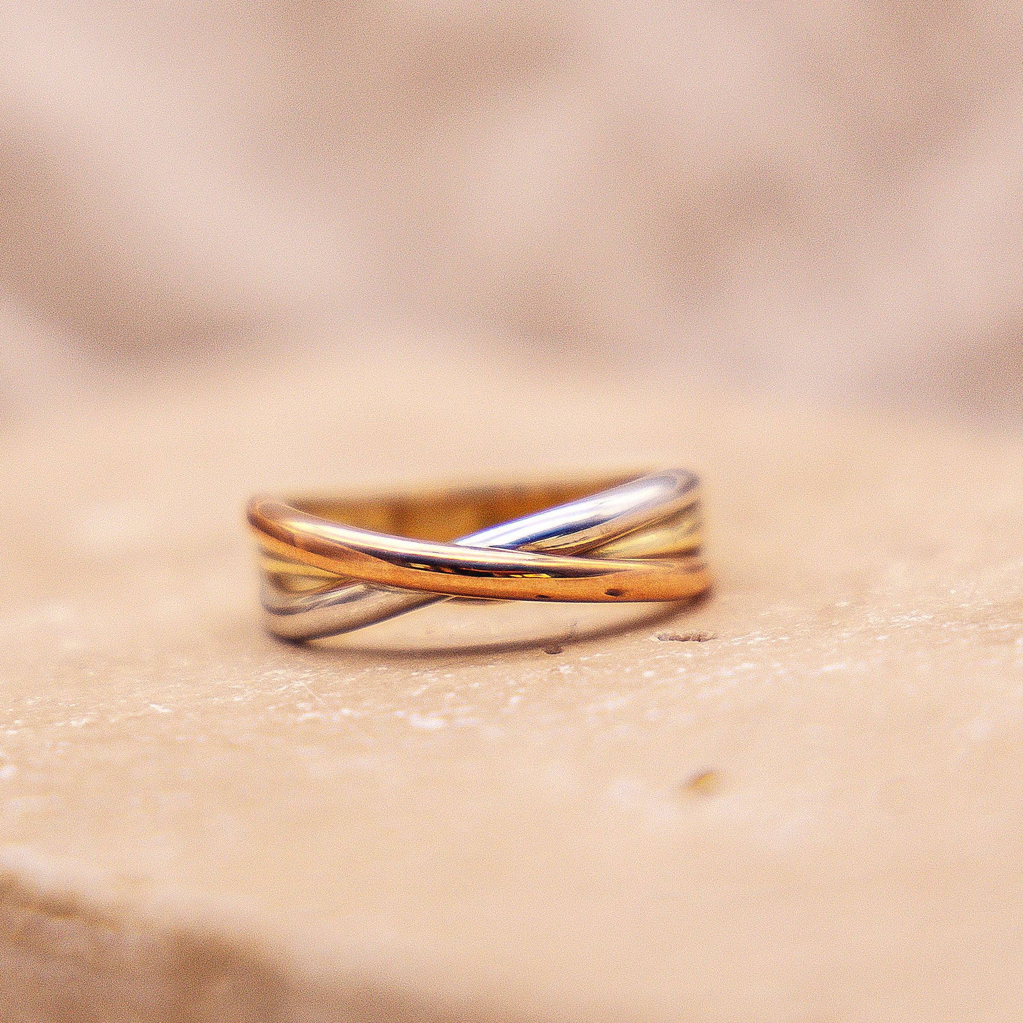 Fascination by Ellen K. Ring Gold 333 dreifarbig