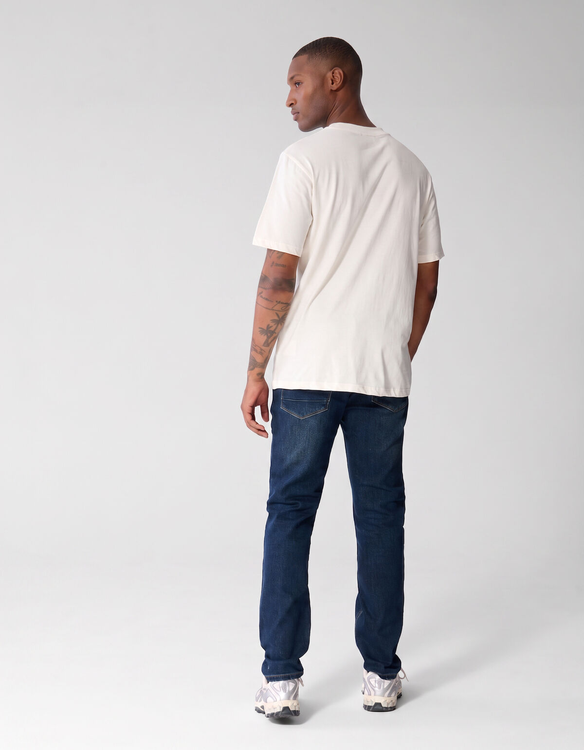 Slim Straight Fit Jeans Donkerblauw L34