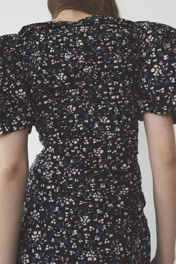 Designers Remix Sandrine Print Puff Dress 937