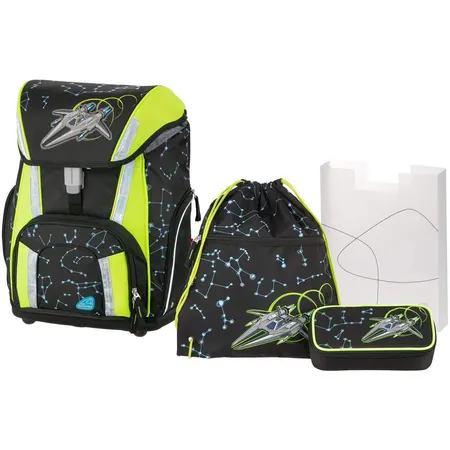 Schneiders Schulranzenset Smart Space-Ship, 4-teilig