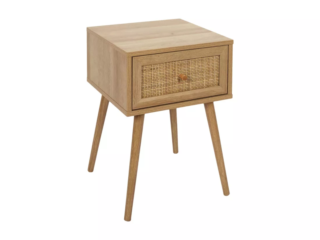 Chevet en bois 1 tiroir Bali (Lot de 2)