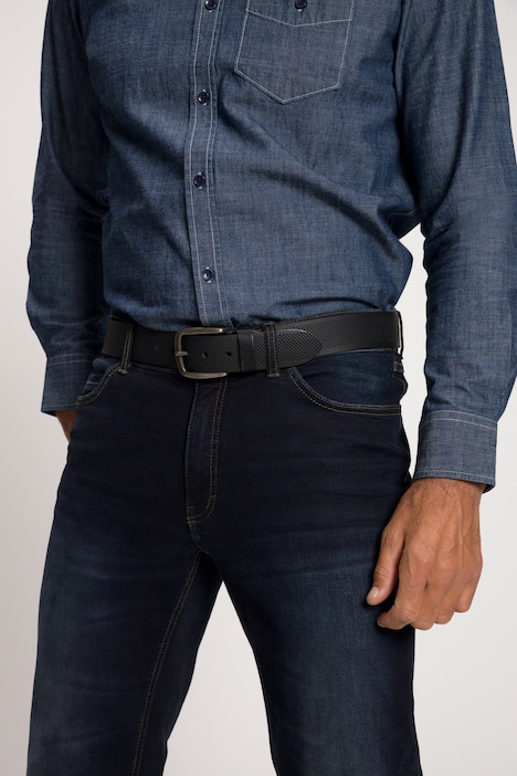 Leder-Gürtel, Metall-Schließe, 4cm breit, bis Gr. 170cm