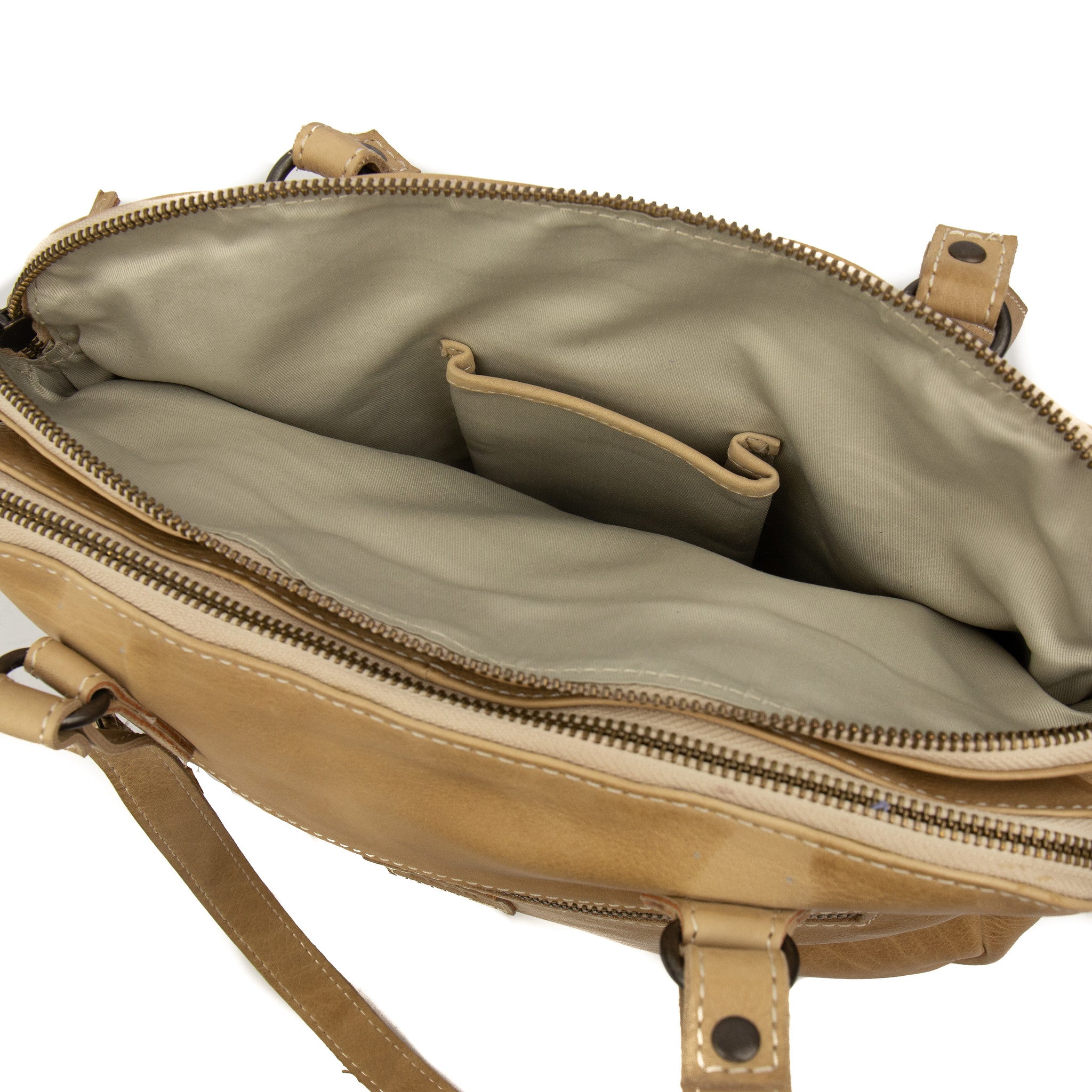 Hand-/schoudertas 'Lieke' beige Beige
