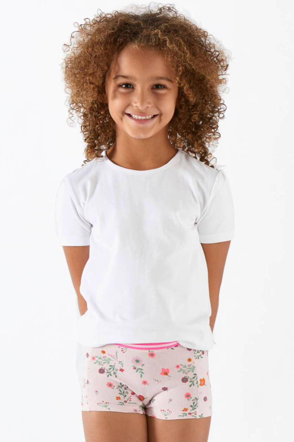 T-shirt van katoen - set van 2 wit