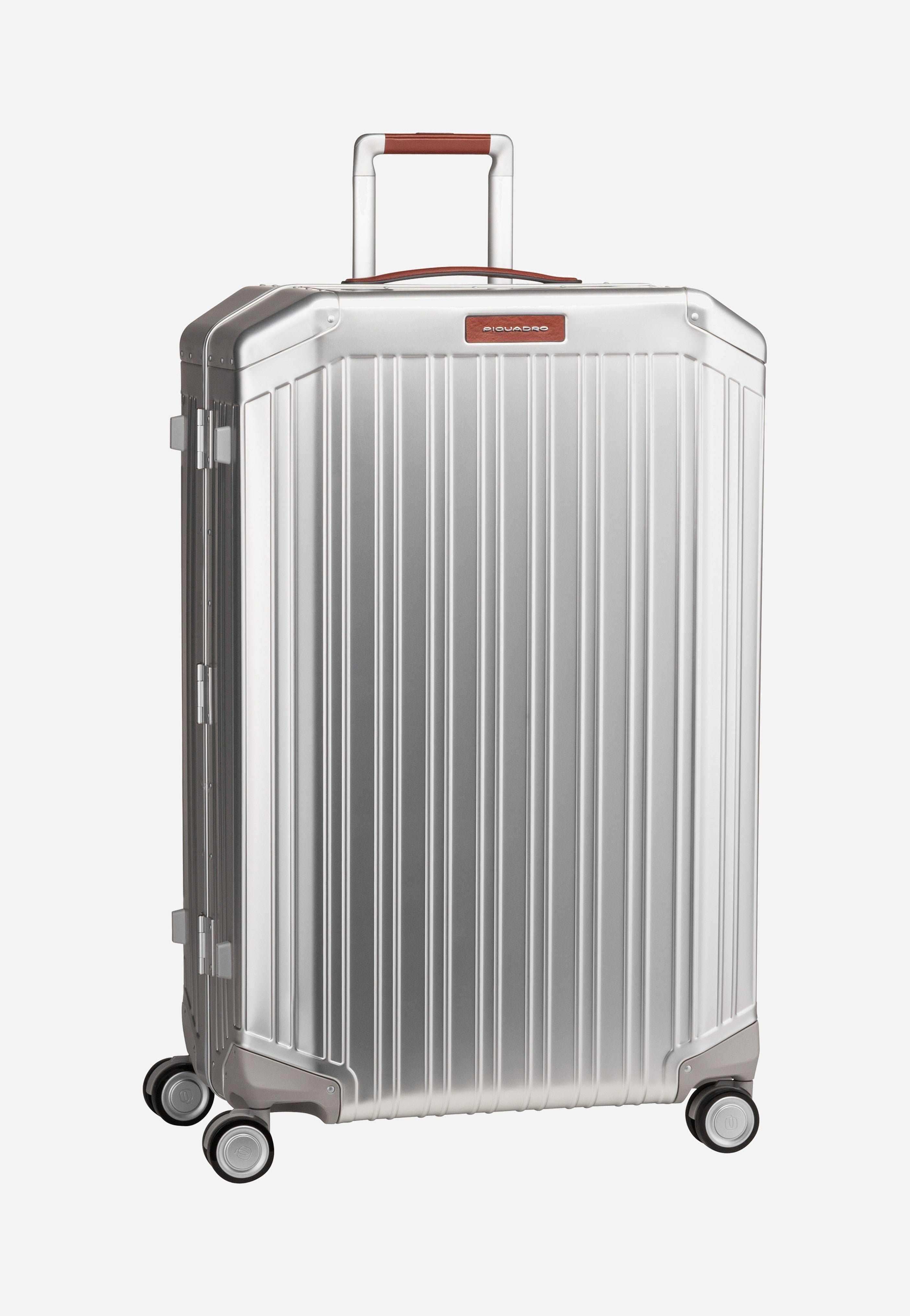 PQ Alu Big Size Spinner Grigio-Cuoio - Koffer
