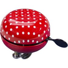 Sonnette pour guidon de vélo Maxi, rouge / blanc