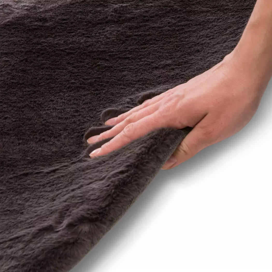 Fellteppich Imitat Cuddly Fur Ø80 cm