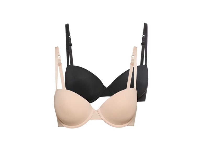 Lingerie T-shirt bh, 2 stuks