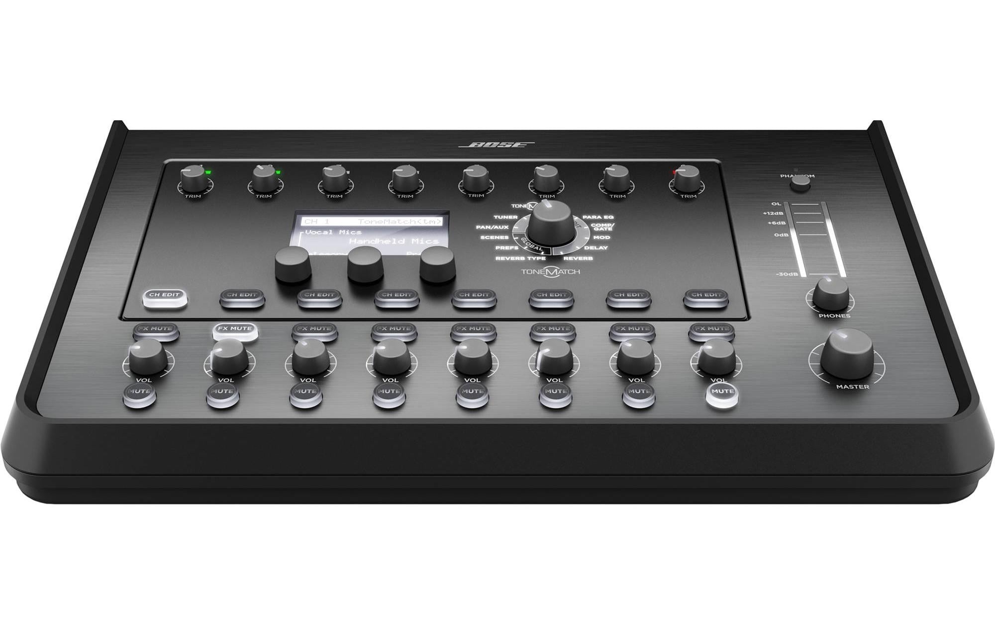 Mischpult T8S ToneMatch<br>Kompaktes, digitales 8-Kanal-Mischpult, optimiert für «F1»- und «L1»-Sound-Systeme
