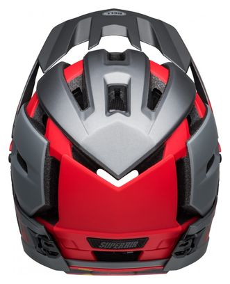 Casque avec Mentonnière Amovible Bell Super Air R Mips Gris Rouge