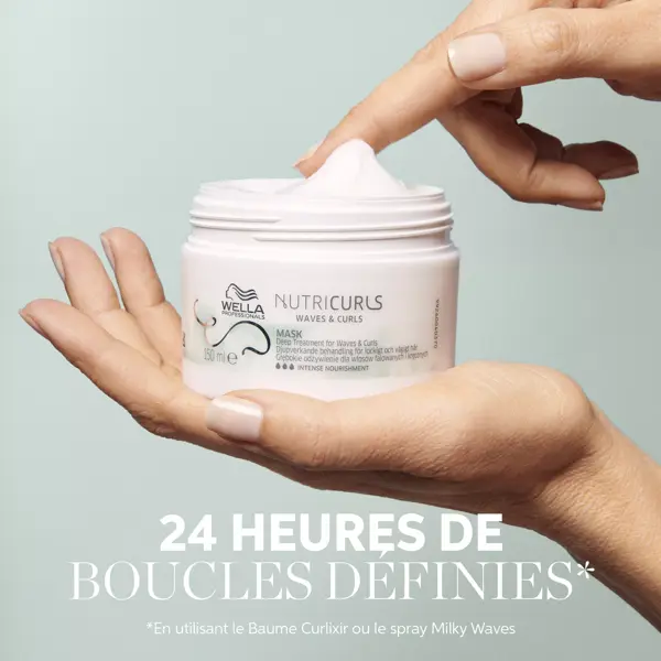 Wella Professionals Nutricurls Masque profond anti-frisottis pour cheveux ondulés et bouclés 150ml