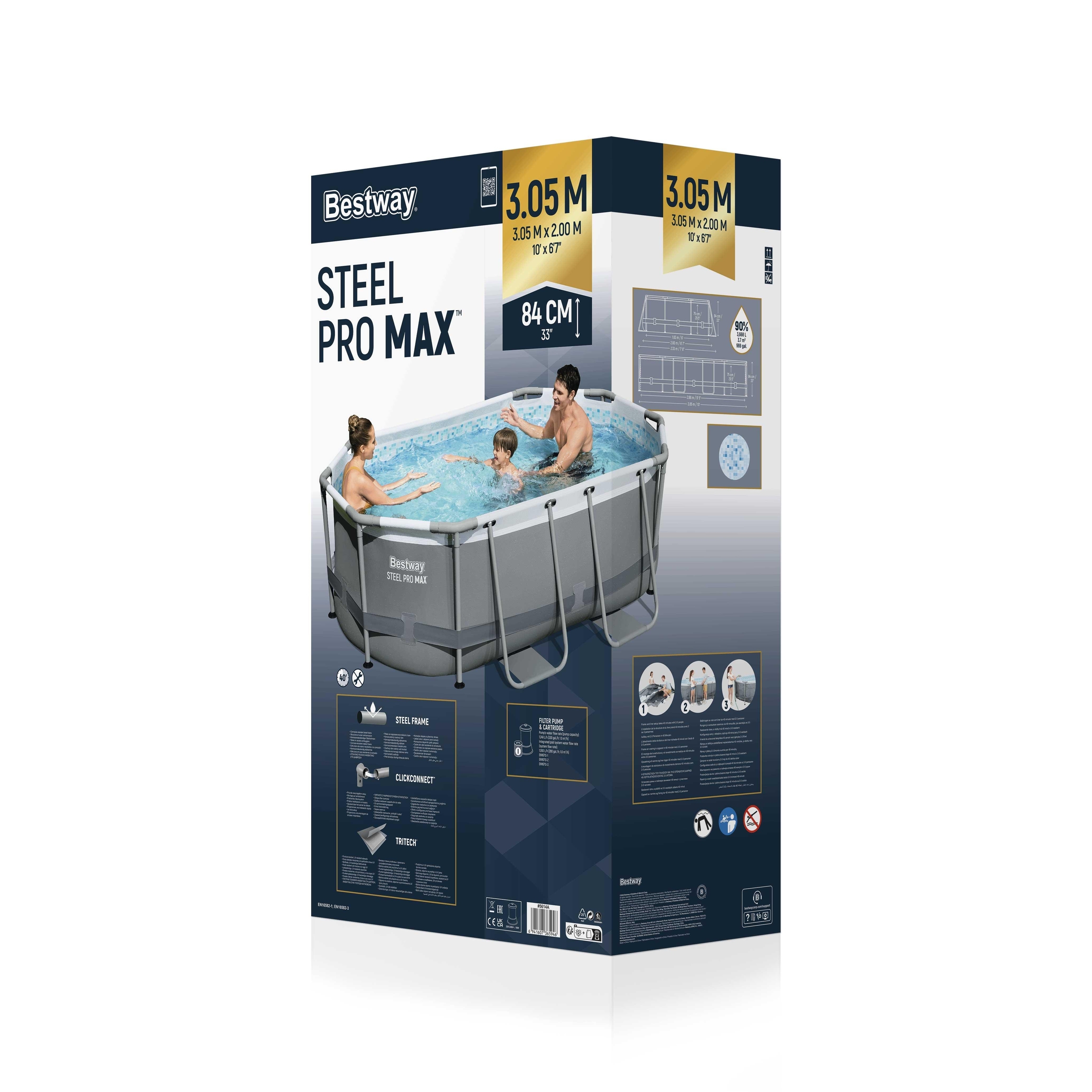 Bestway Pool Set 305 x 200 x 84 cm