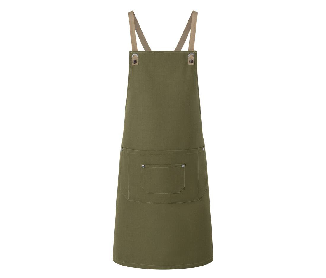KARLOWSKY KYLS39 - Tablier Professionnel à Bretelles Croisées avec Poches