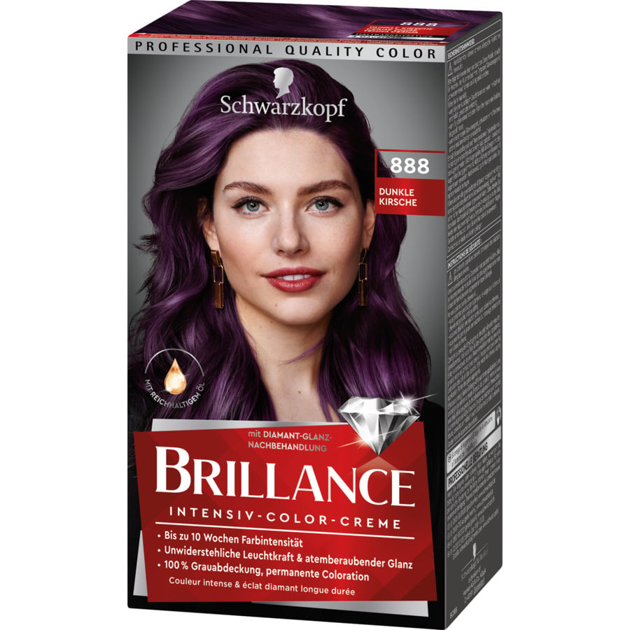 Schwarzkopf Brillance Intensiv-Color-Creme Schwarz 890