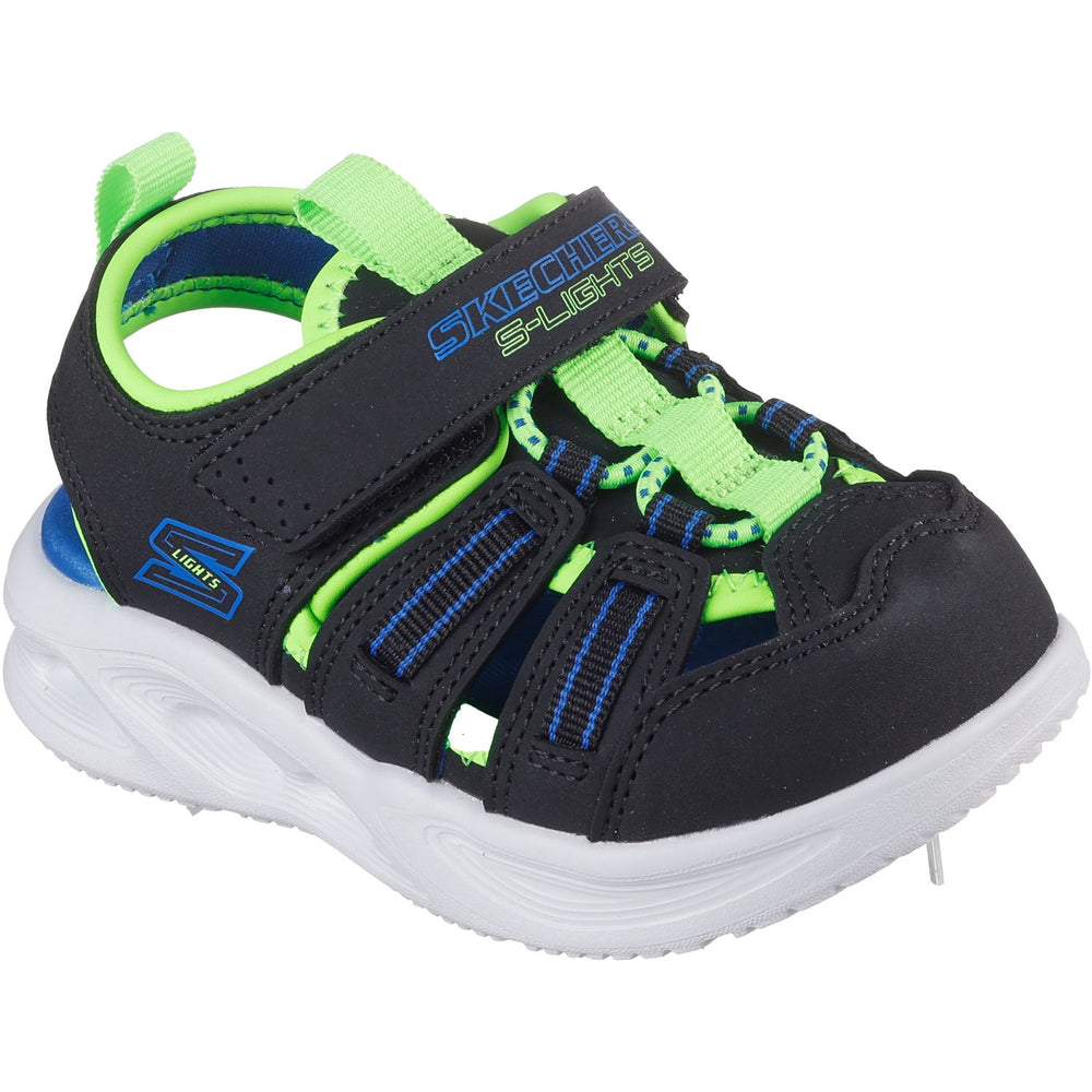 Køb Skechers Black S-Lights: Sola Glow Sandal - Hyper-Coast