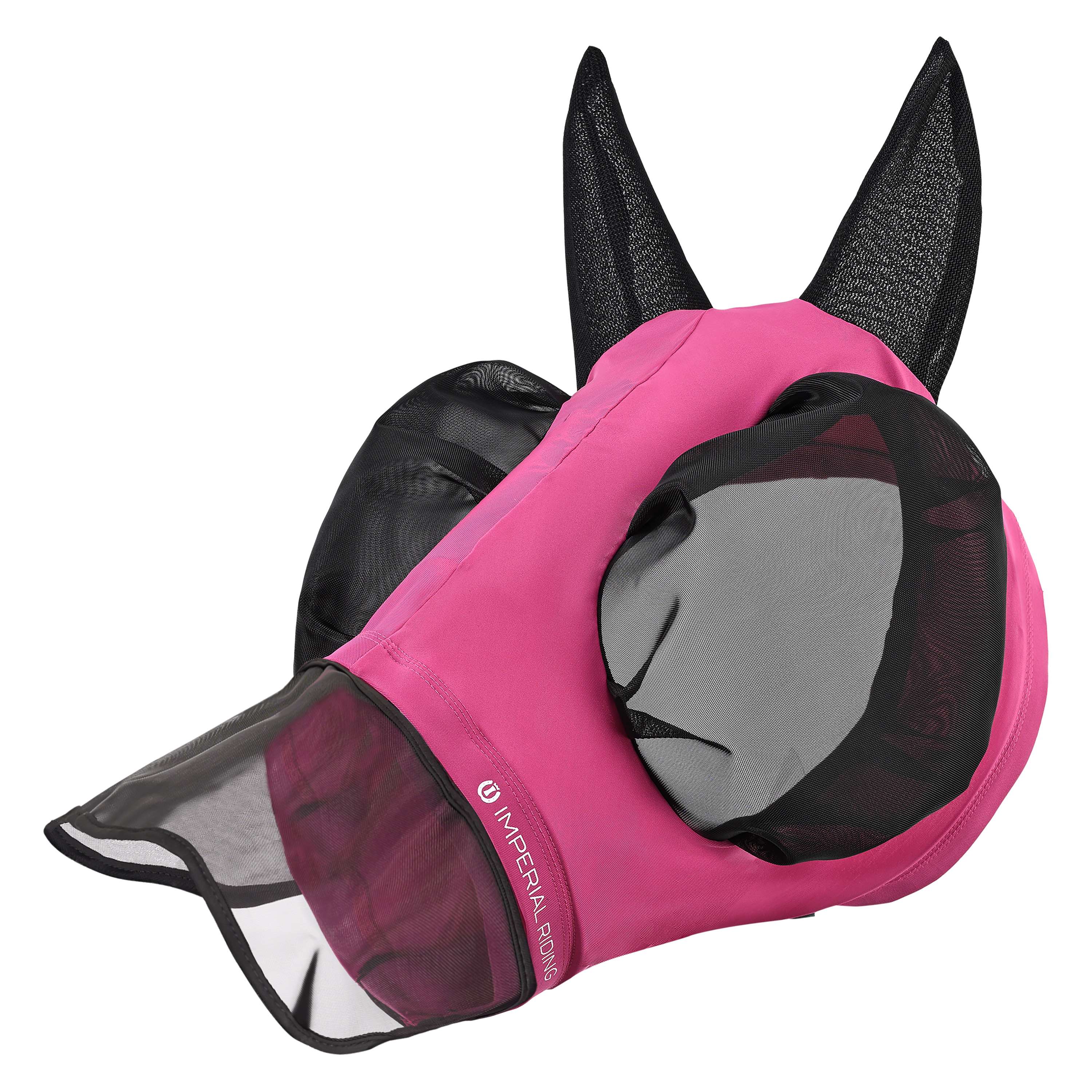 Imperial Riding Vliegenmasker IRHTrail Ride met Neus Pink