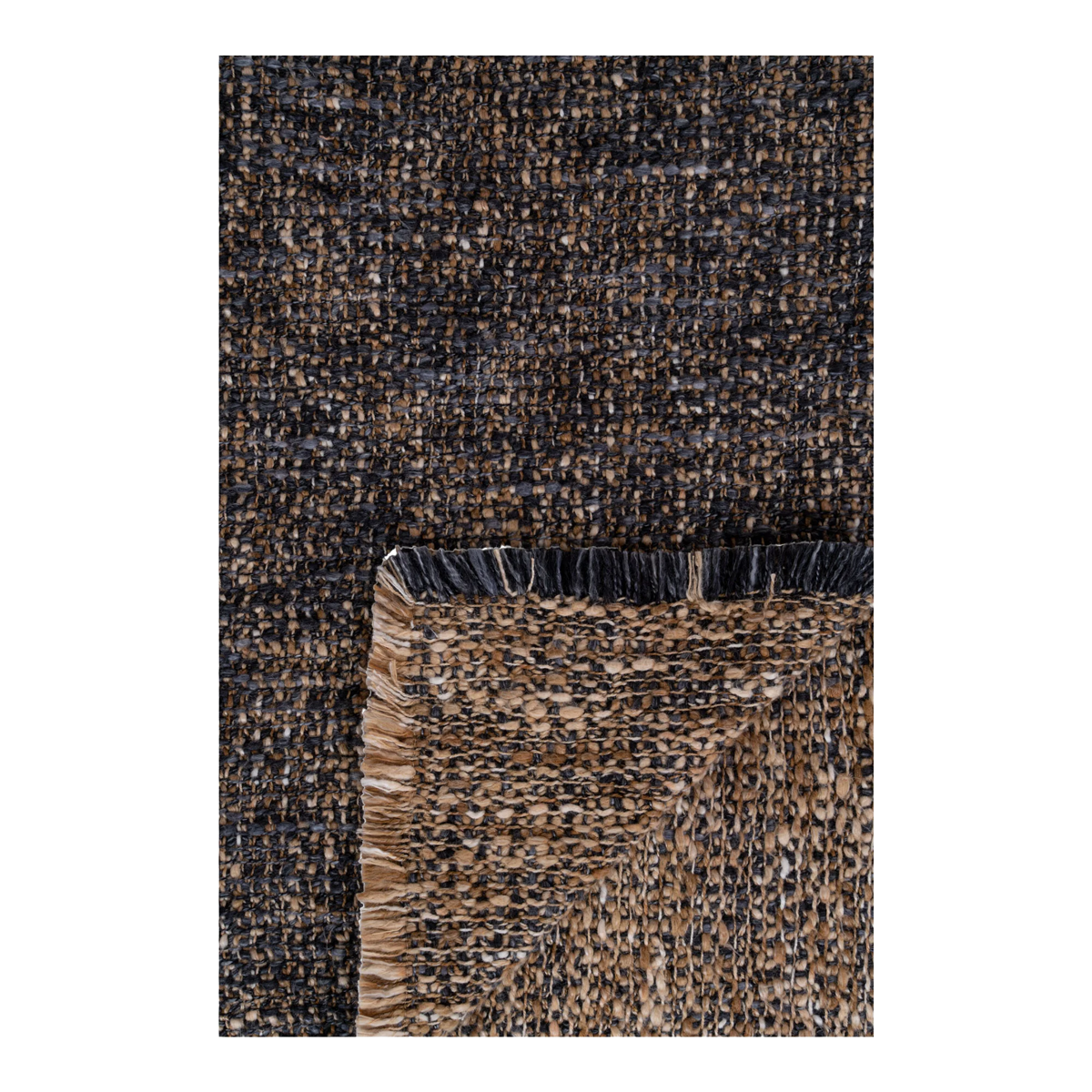 Plaid Janna Donkerblauw/geel