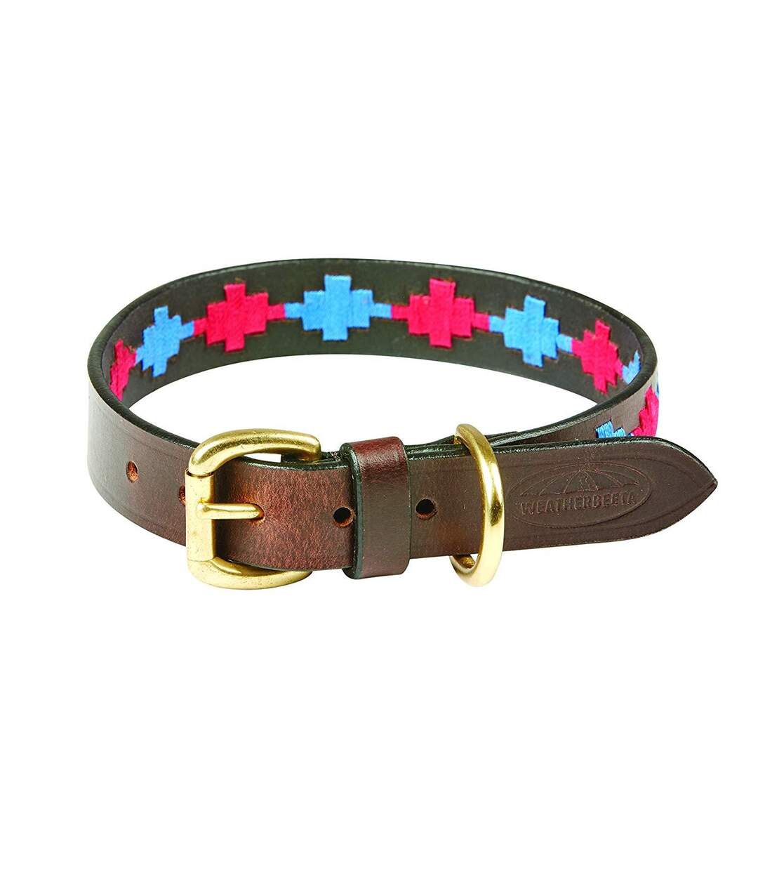 Weatherbeeta - Collier POLO - Chien (Marron/ rose/ bleu) (XS) - UTWB1260