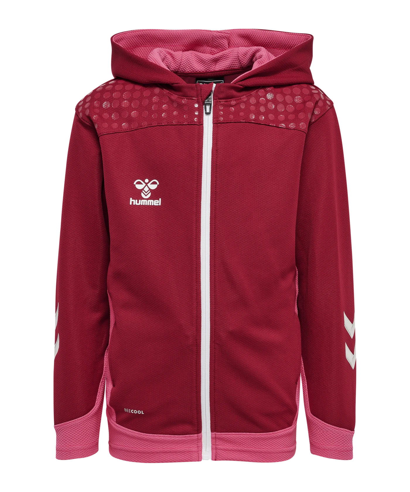 Hummel hmlLEAD Poly Trainingsjacke Kids Rot F3584