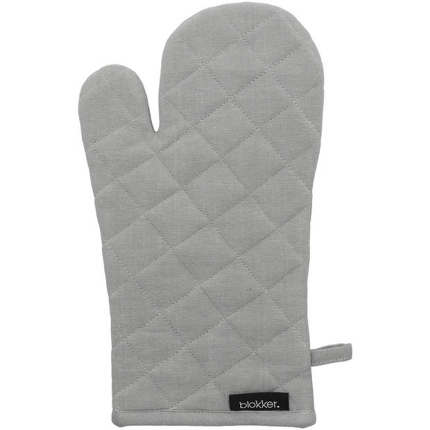 Blokker Ovenwant Chambray - Licht Grijs