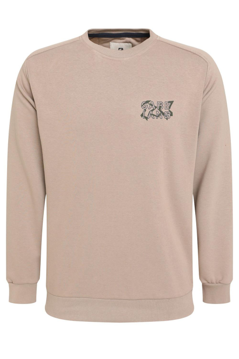 Gabbiano taupe heren sweater