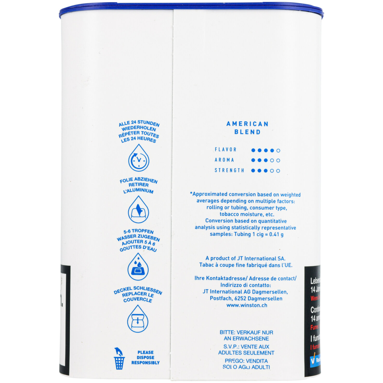Winston Volume Blue HVT MYO