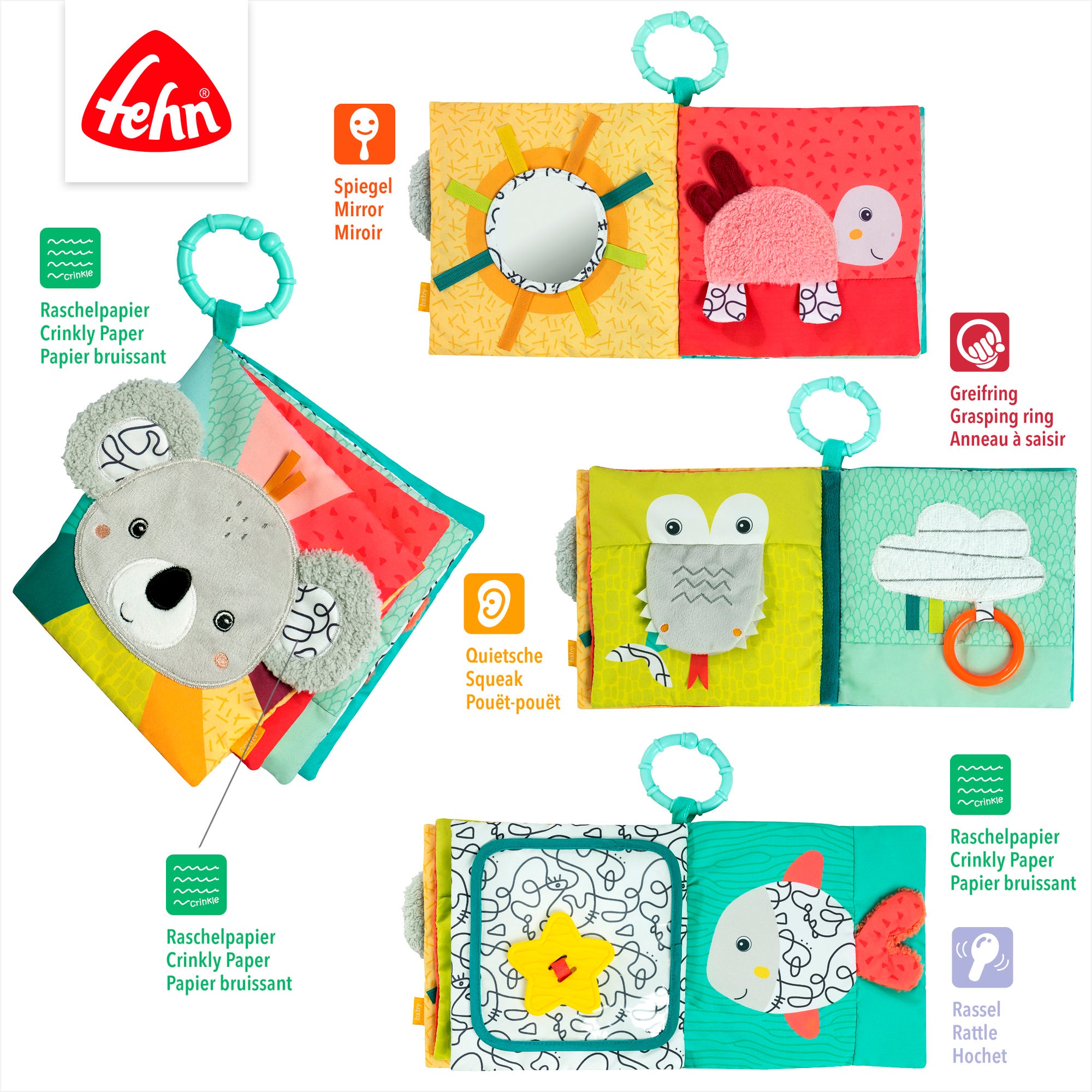 Fehn Greifspielzeug »DoBabyDoo, Stoffbuch Koala«