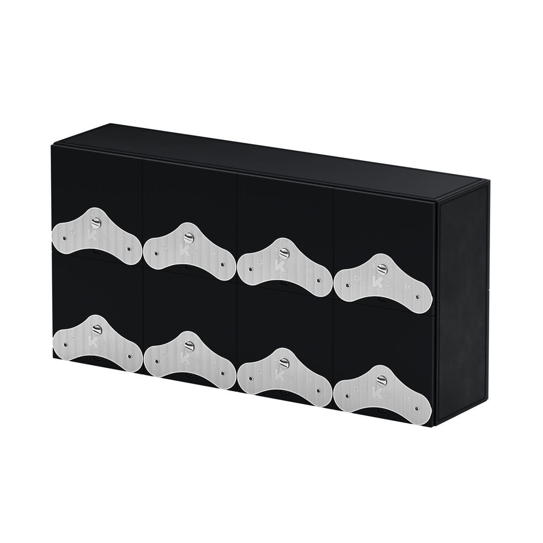 SwissKubik Masterbox Leder Schwarz - 8 Uhren